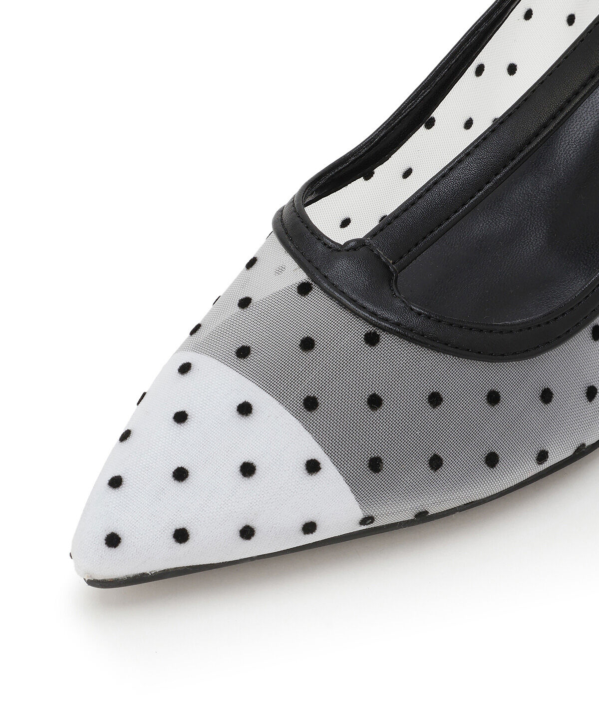 WILLSELECTION「フラワーモチーフドットチュールパンプス」|パンプス|