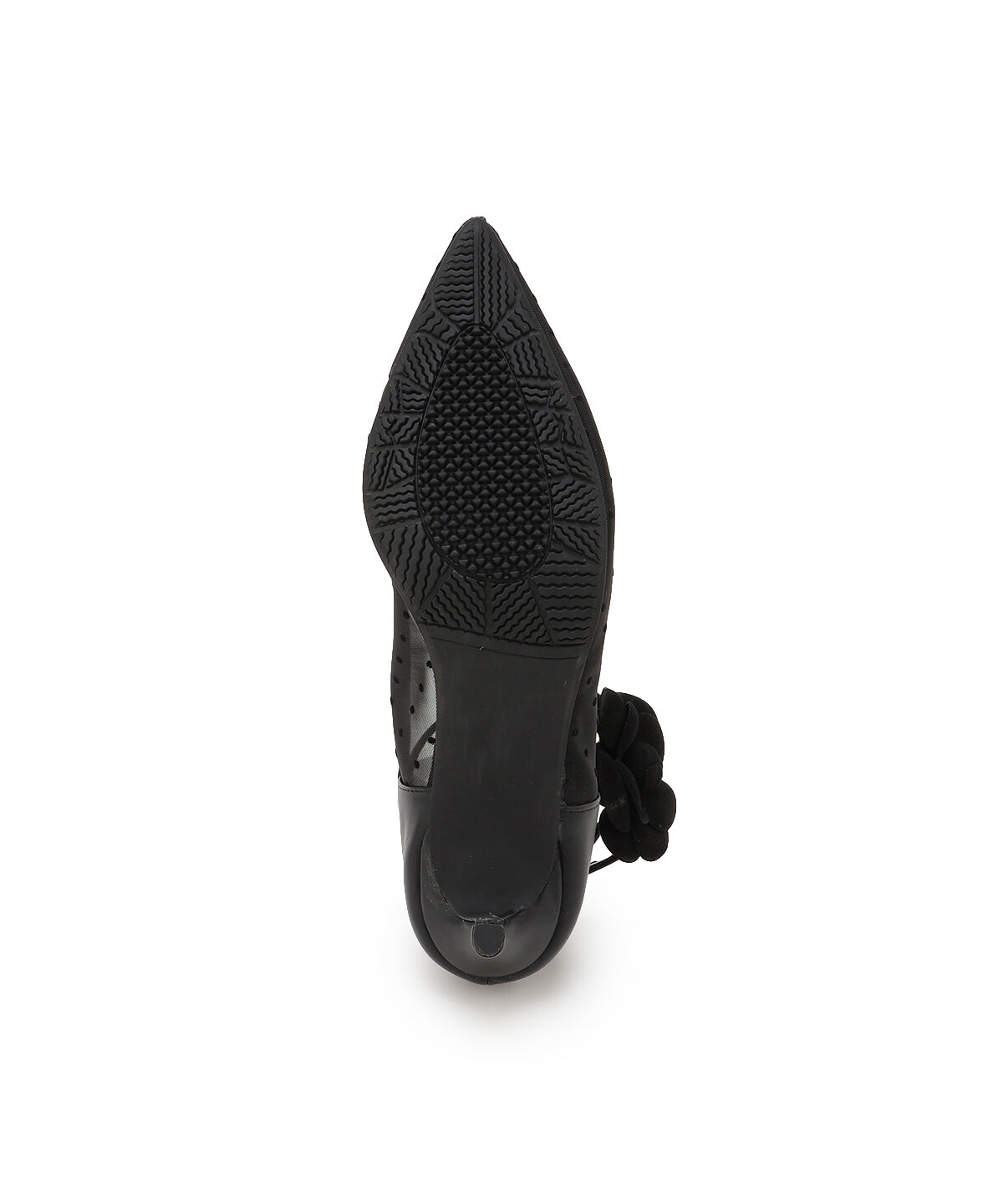 WILLSELECTION「フラワーモチーフドットチュールパンプス」|パンプス|