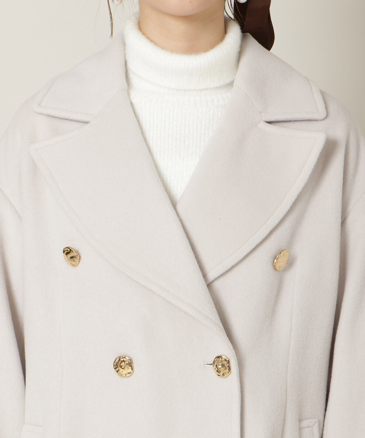 WILLSELECTION「ゴールドボタンミドル丈Ｐコート」|その他|