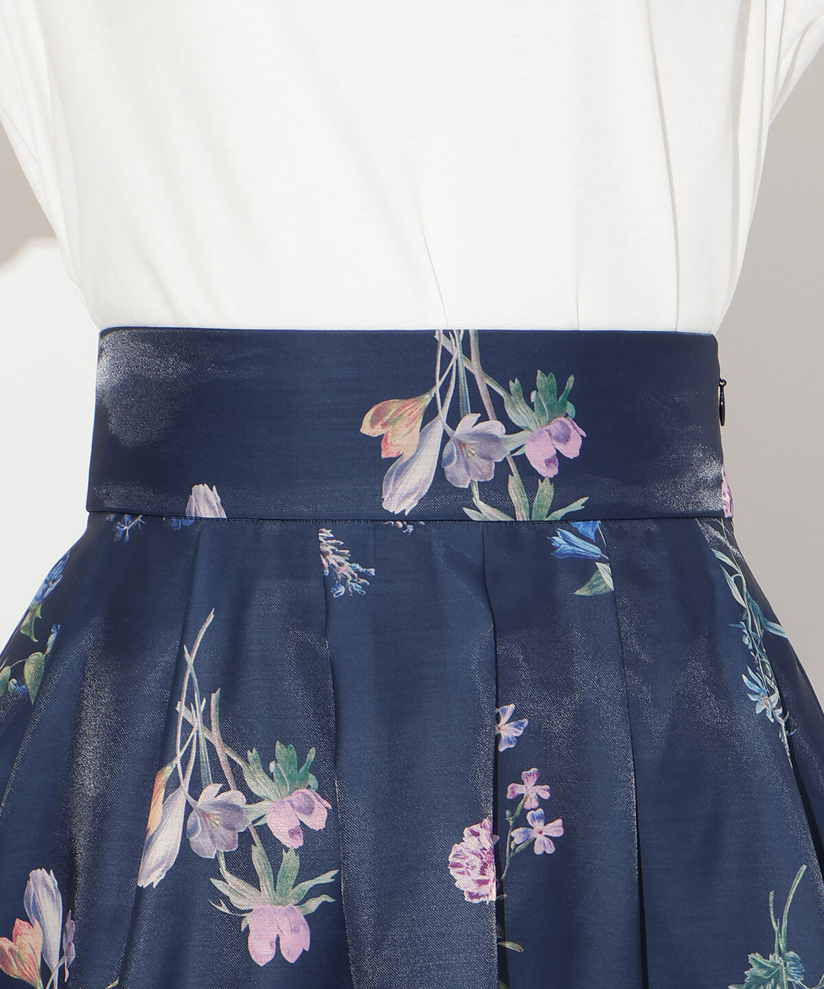 WILLSELECTION「ボタニカルフラワーシアータックスカート」|フレア|