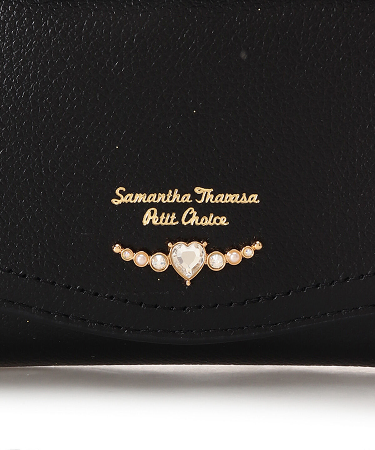 Samantha Thavasa Petit Choice「クリアハートビジュー 折財布」|財布|