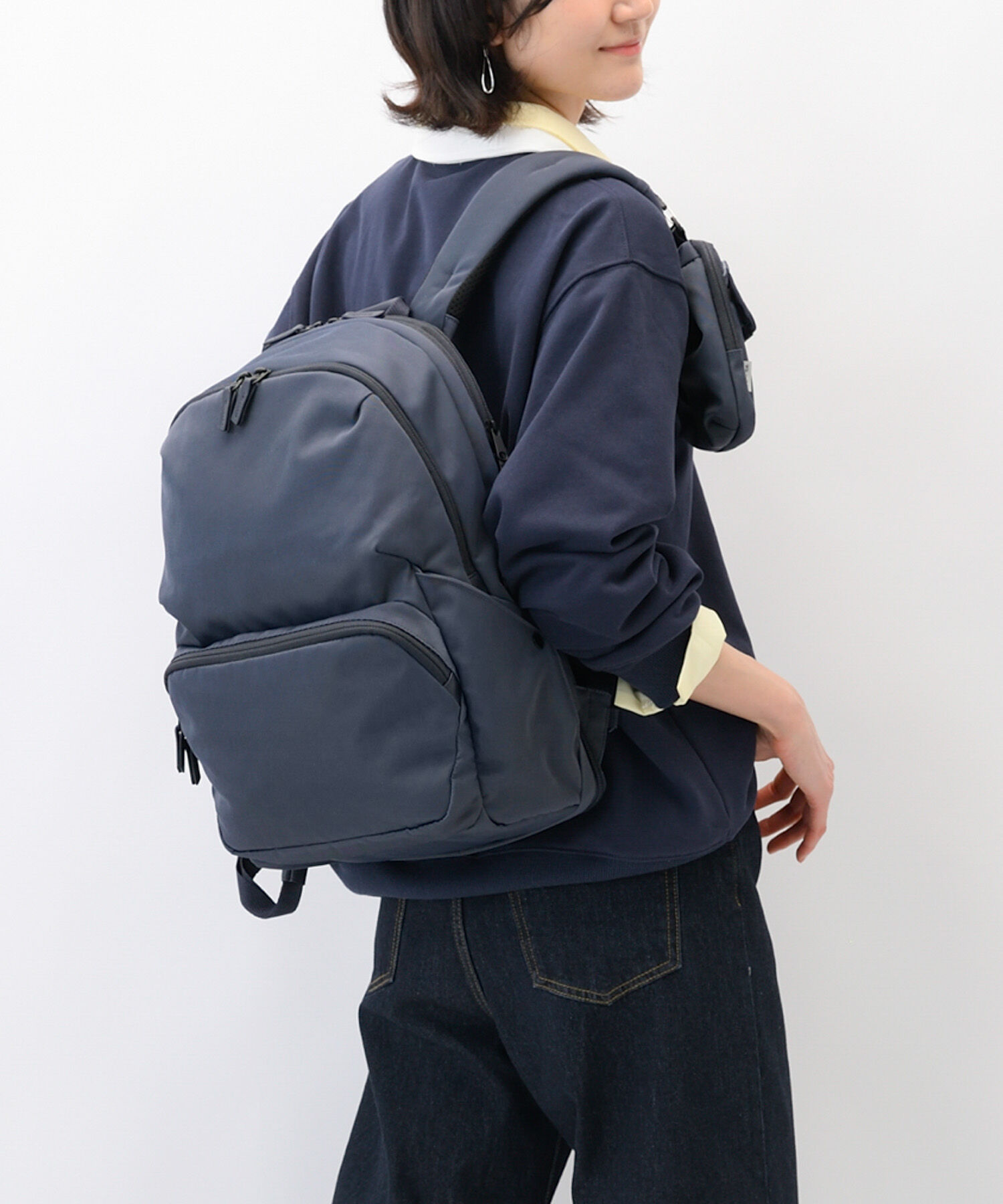  「W&.Day/Night ポッケスアプト ラウンドリュック A4サイズ 14.0インチPC収納 20221」|リュック|