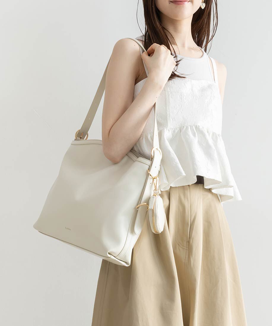  「【A4対応】ミニポーチ付きショルダーバッグ」|ショルダー・メッセンジャー|