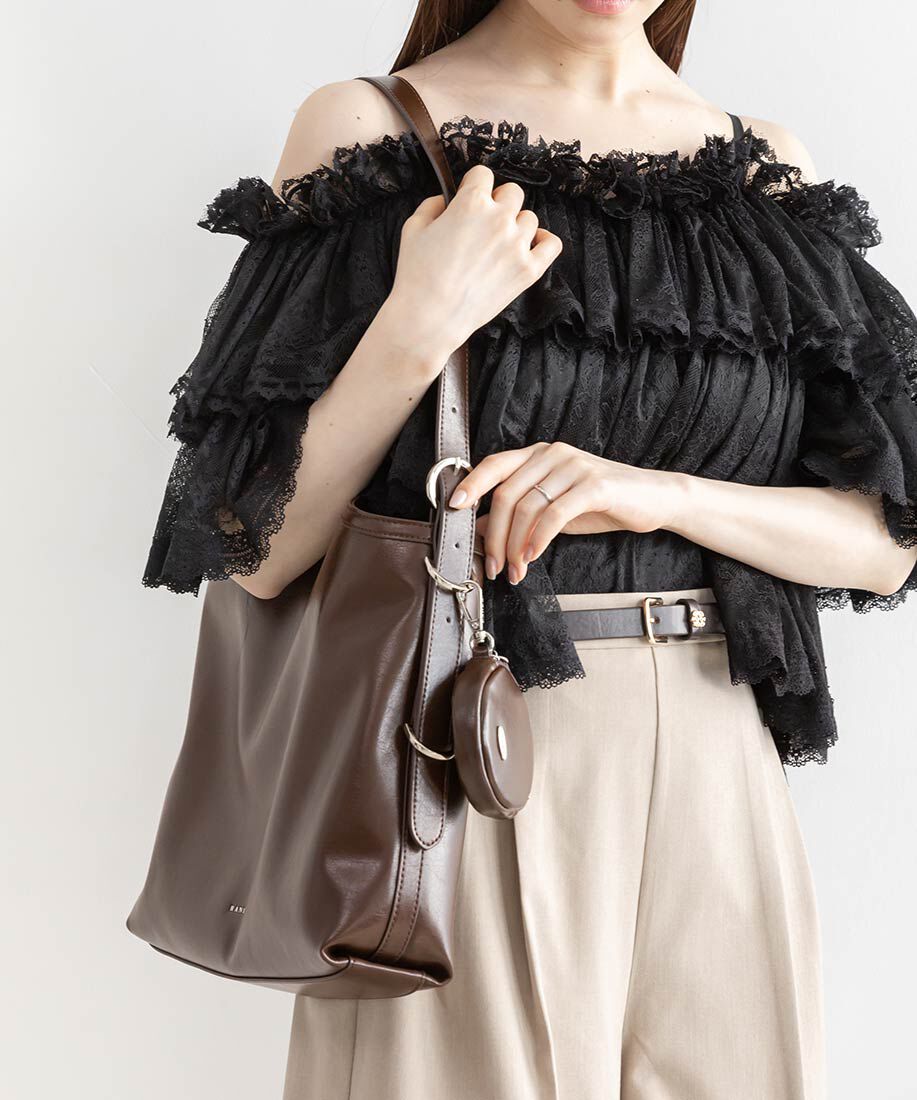  「【A4対応】ミニポーチ付きショルダーバッグ」|ショルダー・メッセンジャー|