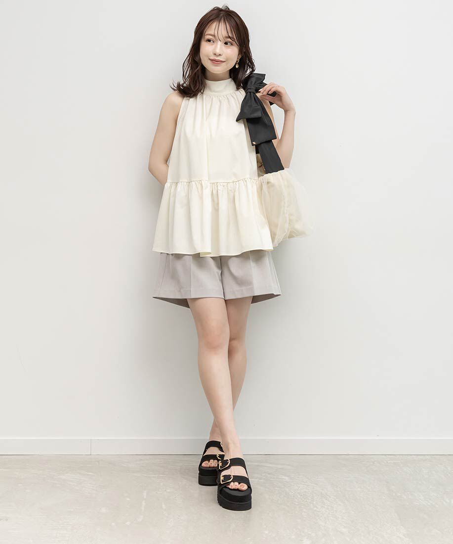  「ダブルベルトラフィアライクサンダル」|サンダル|