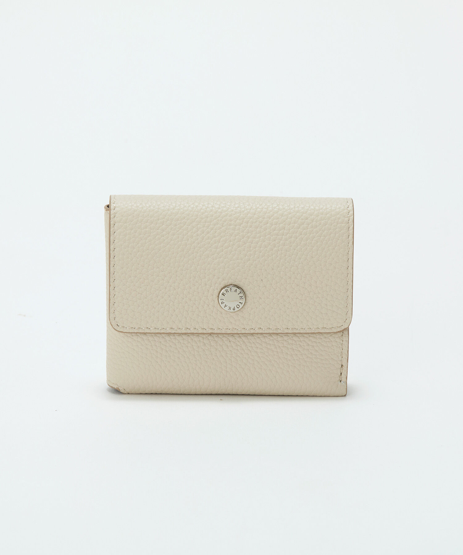 TOPKAPI BREATH「【Breath TOPKAPI】シュリンクレザー 折り財布 /8ポケット/軽量」|財布|クリーム