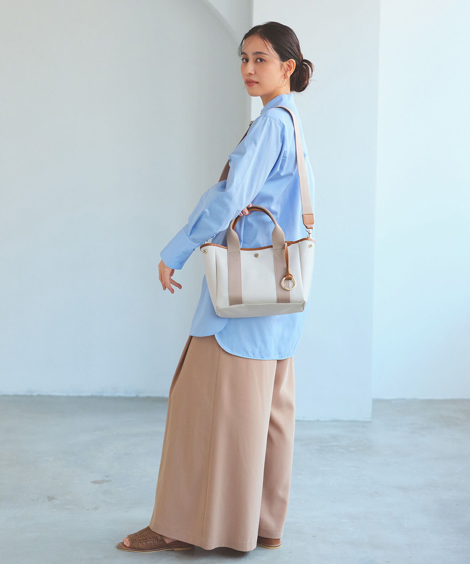 TOPKAPI BREATH「【Breath TOPKAPI】SCOTCH GRAIN スコッチグレイン 2way ミニ トートバッグ チャーム付き　」|トートバッグ|