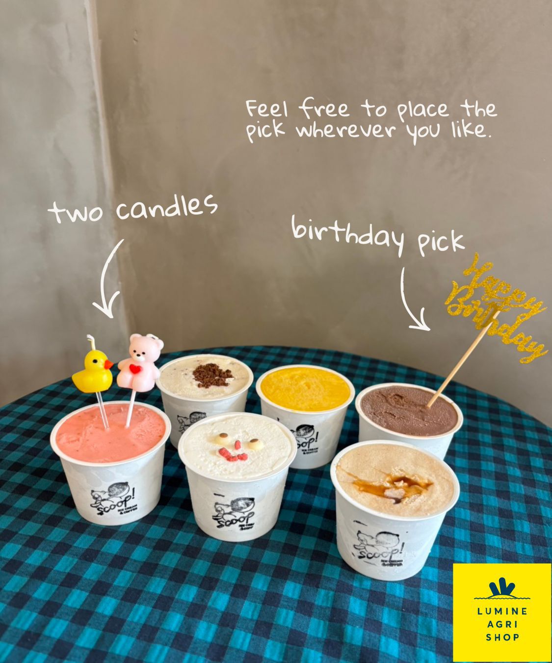 LUMINE AGRI SHOP「お誕生日のお祝いに！ハッピージェラート6種セット」|和洋菓子・アイス|