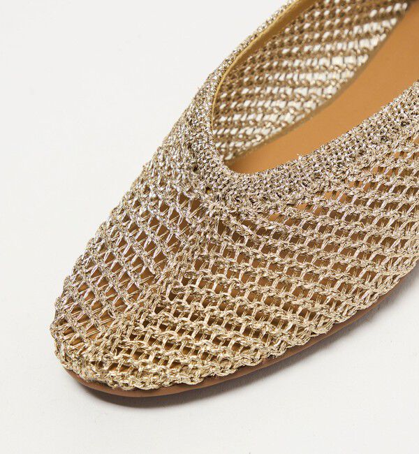 ODETTE E ODILE「【WEB限定】メタリックニット フラット10■」|パンプス|