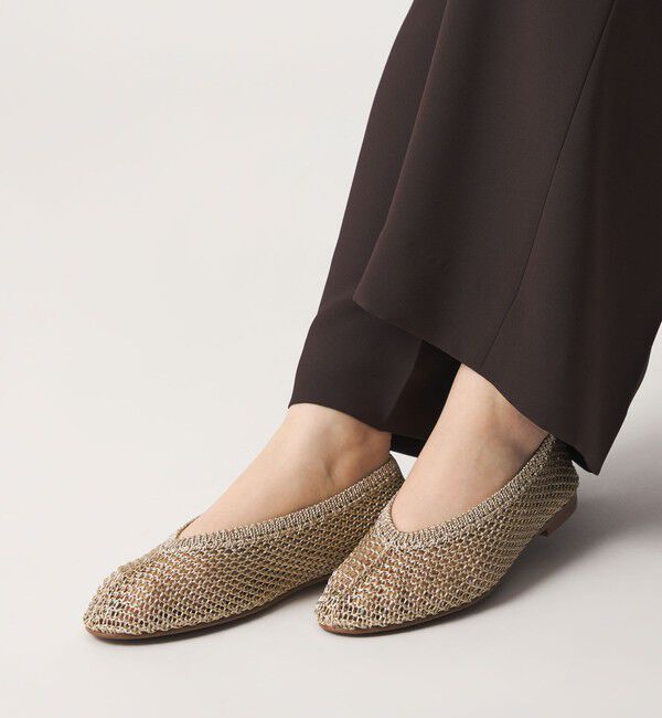 ODETTE E ODILE「【WEB限定】メタリックニット フラット10■」|パンプス|