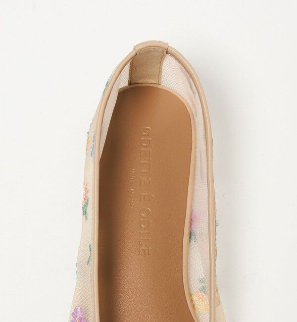 ODETTE E ODILE「フラワーチュール フラット10&uarr;」|パンプス|