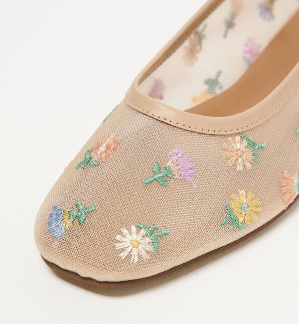 ODETTE E ODILE「フラワーチュール フラット10&uarr;」|パンプス|