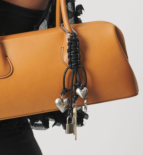 OSOI「【別注】＜OSOI＞ロープ キーリング BLACK」|チャーム・キーホルダー|BLACK