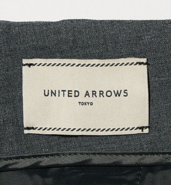UNITED ARROWS「ダブルクロス スリムパンツ ‐ストレッチ ウォッシャブル‐」|スラックス|