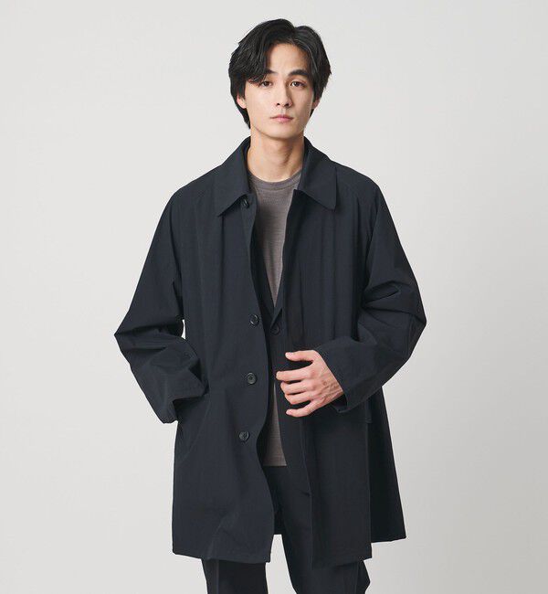 UNITED ARROWS「ウェザーコンフォート タフタ カーコート 2WAYストレッチ 撥水」|レインコート|NAVY