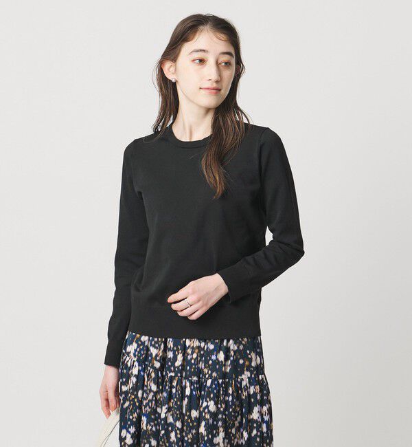 UNITED ARROWS「レディー フラワービジュー ニット‐ ウォッシャブル‐」|ニット・セーター|