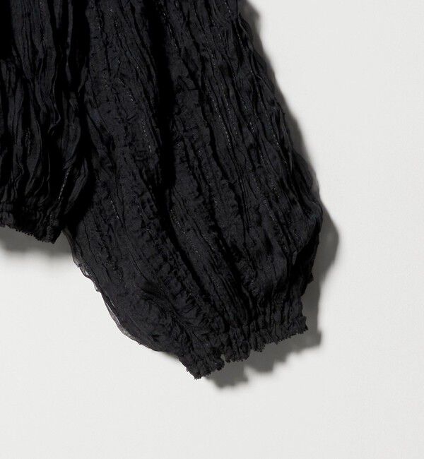 UNITED ARROWS「シャーリング フリル ブラウス」|シャツ・ブラウス|