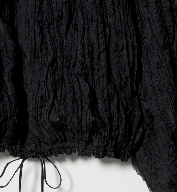 UNITED ARROWS「シャーリング フリル ブラウス」|シャツ・ブラウス|