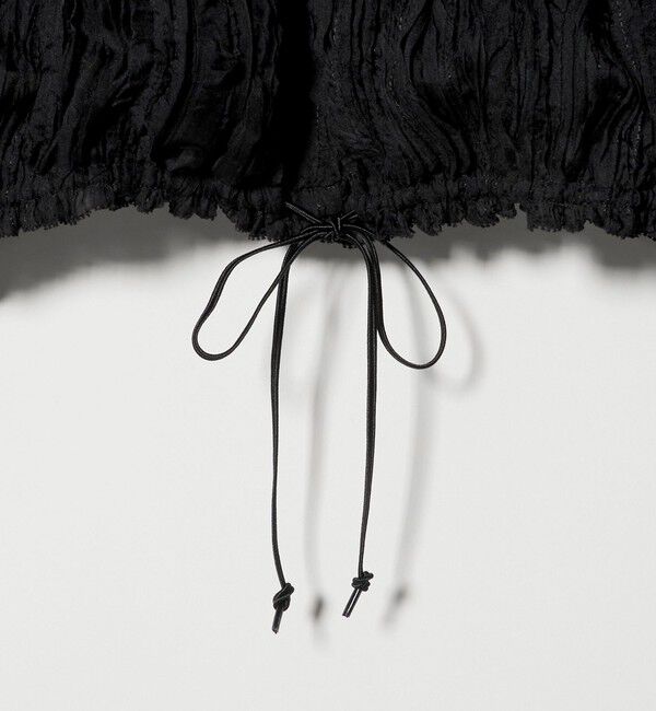 UNITED ARROWS「シャーリング フリル ブラウス」|シャツ・ブラウス|