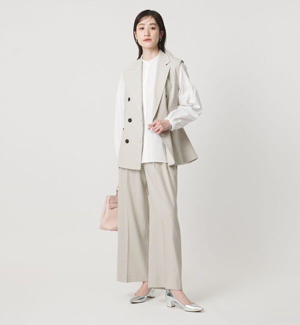 UNITED ARROWS「ECLISSE ストレート ワイドパンツ」|スラックス|