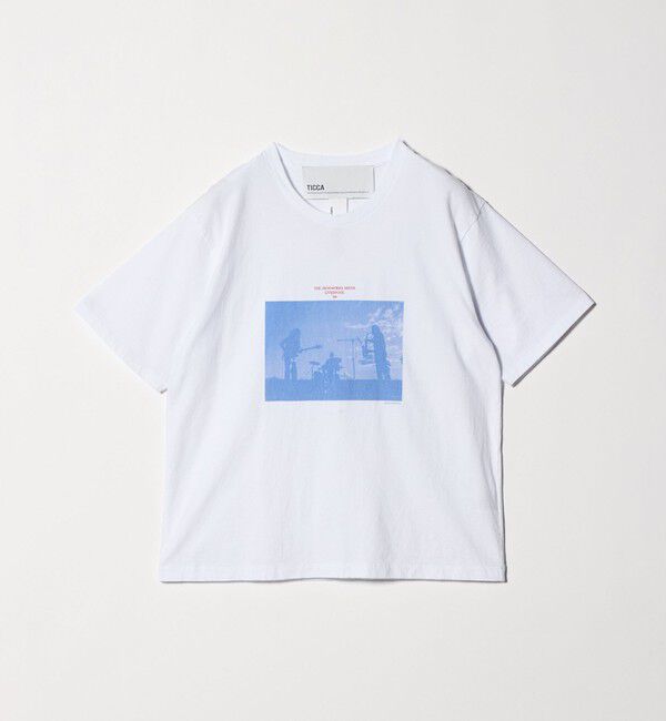 UNITED ARROWS「＜TICCA＞バンド プリント Tシャツ」|Tシャツ・カットソー|WHITE
