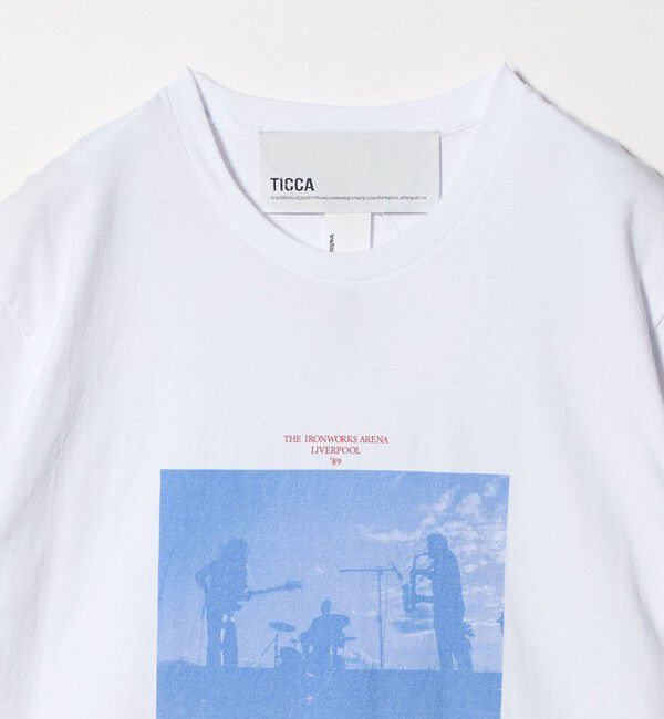 UNITED ARROWS「＜TICCA＞バンド プリント Tシャツ」|Tシャツ・カットソー|