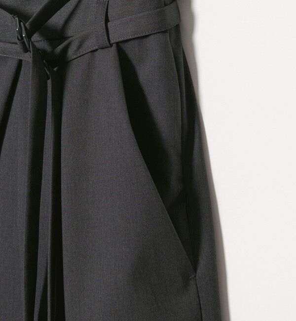 EMMEL REFINES「＜EMMEL REFINES＞EM ダブルベルト ラップライク パンツ」|チノ|