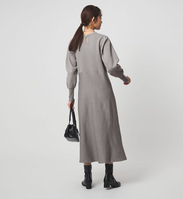 UNITED ARROWS green label relaxing「エリレース 2WAY ニット ワンピース ウォッシャブル」|ワンピース|