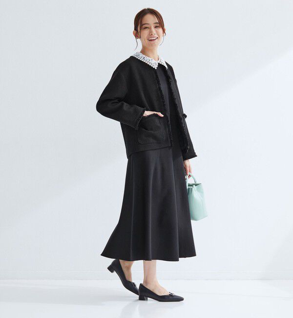 UNITED ARROWS green label relaxing「エリレース 2WAY ニット ワンピース ウォッシャブル」|ワンピース|