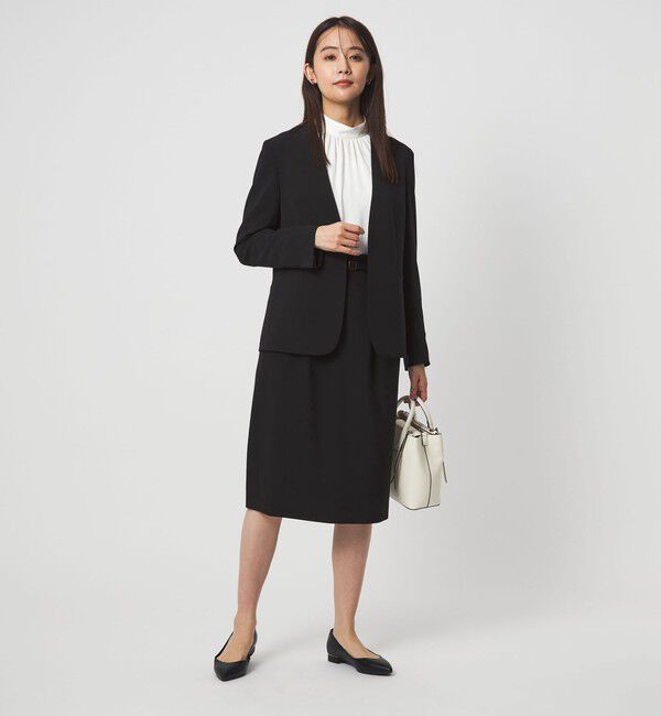 UNITED ARROWS green label relaxing「［size SHORTあり］パウドレ ノーラペル ジャケット ウォッシャブル ストレッチ」|ノーカラージャケット|