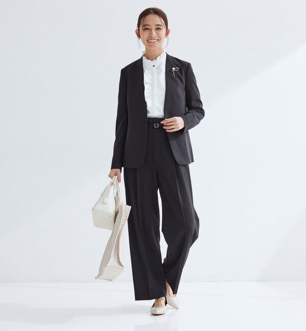 UNITED ARROWS green label relaxing「［size SHORTあり］パウドレ ノーラペル ジャケット ウォッシャブル ストレッチ」|ノーカラージャケット|