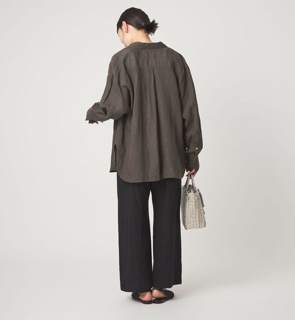 UNITED ARROWS green label relaxing「【結論シリーズ】リネン2WAYシャツ［size SHORTあり］」|シャツ・ブラウス|