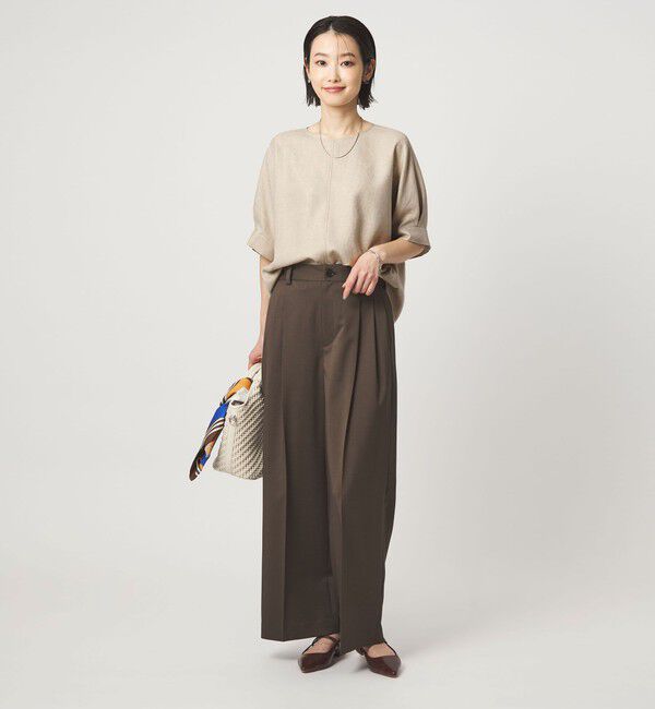 UNITED ARROWS green label relaxing「リネンライク ブラウス マシンウォッシャブル ストレッチ UVカット」|シャツ・ブラウス|