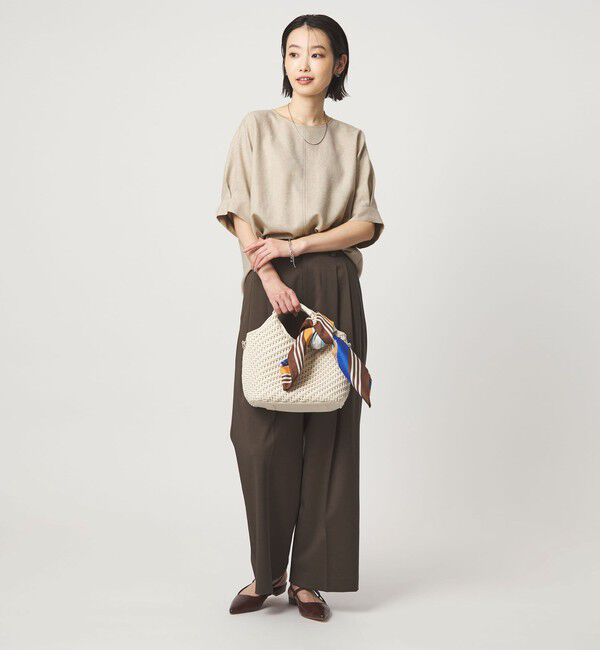 UNITED ARROWS green label relaxing「リネンライク ブラウス マシンウォッシャブル ストレッチ UVカット」|シャツ・ブラウス|