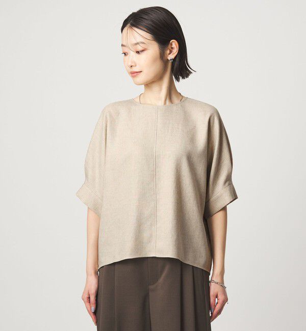 UNITED ARROWS green label relaxing「リネンライク ブラウス マシンウォッシャブル ストレッチ UVカット」|シャツ・ブラウス|