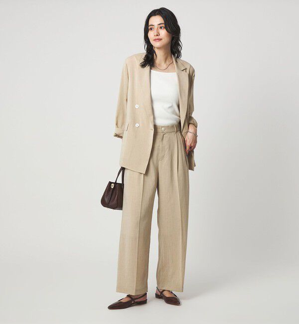 UNITED ARROWS green label relaxing「［size SHORT/TALLあり］シアーエア ワイド パンツ マシンウォッシャブル」|その他|