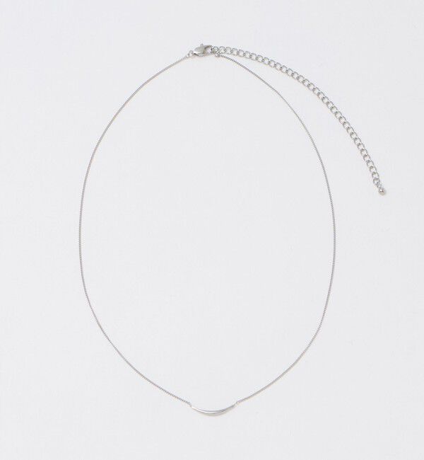 UNITED ARROWS green label relaxing「カーブバー ネックレス」|ネックレス|SILVER