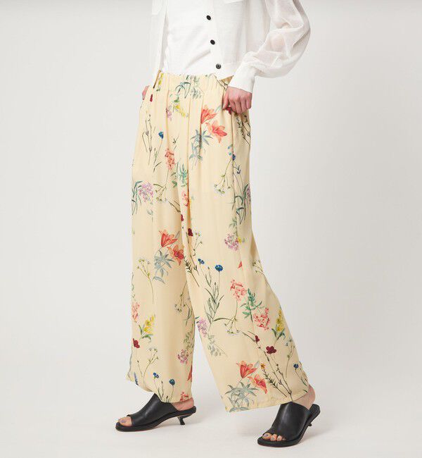 EMMEL REFINES「＜EMMEL REFINES＞EM フラワープリント イージーパンツ」|チノ|