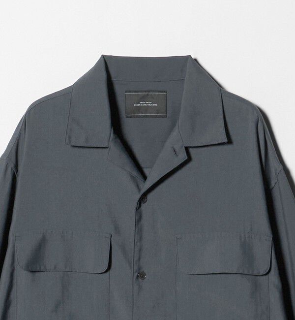 UNITED ARROWS green label relaxing「ナイロン ツイル オープンカラー シャツ ブルゾン -撥水-」|シャツ・ブラウス|