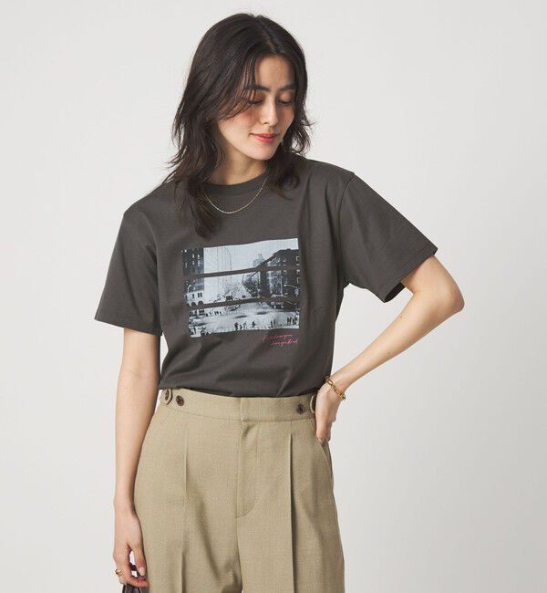 UNITED ARROWS green label relaxing「コラージュ フォト ショートスリーブ Tシャツ」|Tシャツ・カットソー|