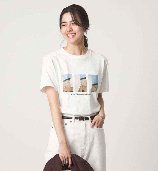 UNITED ARROWS green label relaxing「コラージュ フォト ショートスリーブ Tシャツ」|Tシャツ・カットソー|