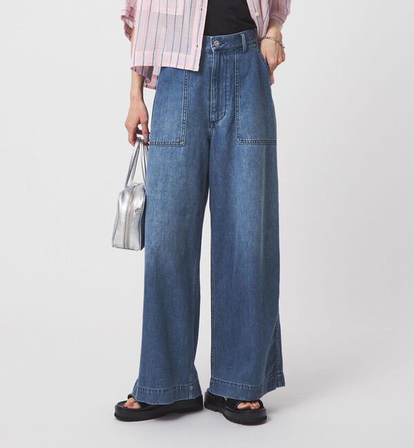 UNITED ARROWS green label relaxing「＜CHIHIRO HYODO&times;green label relaxing＞ベイカー ライト デニム」|デニム|