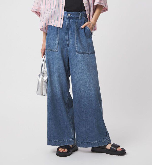 UNITED ARROWS green label relaxing「＜CHIHIRO HYODO&times;green label relaxing＞ベイカー ライト デニム」|デニム|