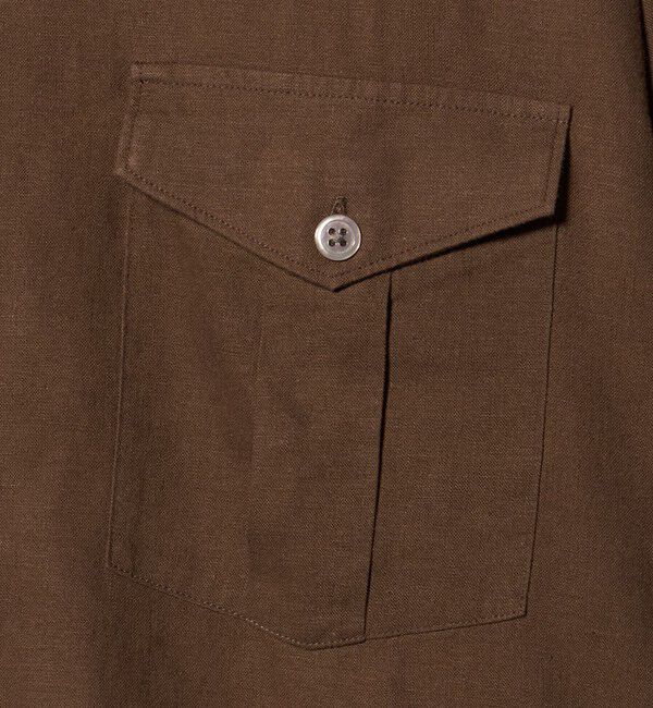 UNITED ARROWS green label relaxing「レーヨン リネン フラップポケット オープンカラー シャツ」|シャツ・ブラウス|