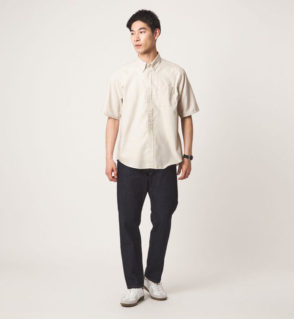 UNITED ARROWS green label relaxing「W/R オックス ボタンダウン 半袖 シャツ」|シャツ・ブラウス|