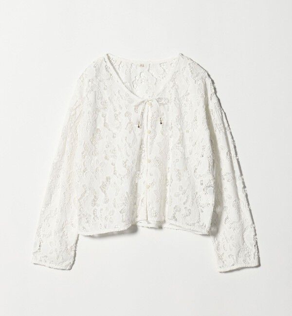 UNITED ARROWS green label relaxing「カットワークレース ブラウス」|シャツ・ブラウス|OFF WHITE