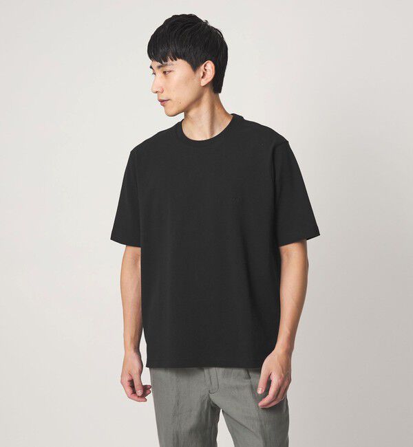 UNITED ARROWS green label relaxing「【別注】＜Brooks Brothers＞GLR カノコ クルーネック Tシャツ」|Tシャツ・カットソー|BLACK