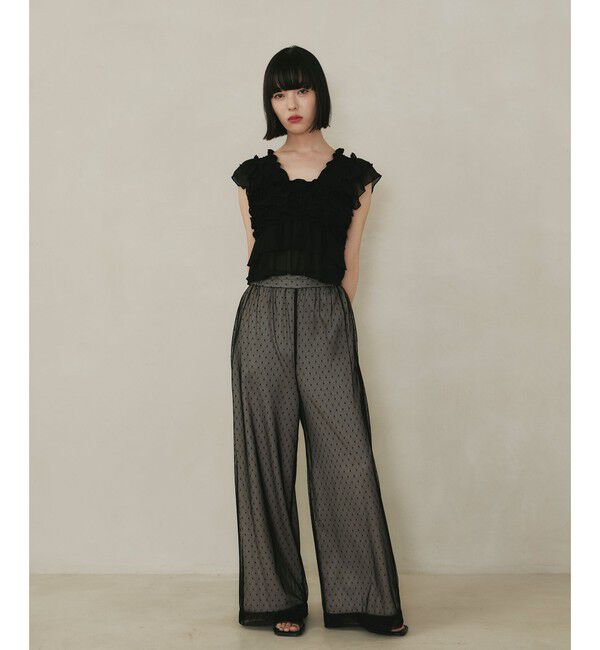 EMMEL REFINES「＜EMMEL REFINES＞EM フリルカット ビスチェ」|Tシャツ・カットソー|