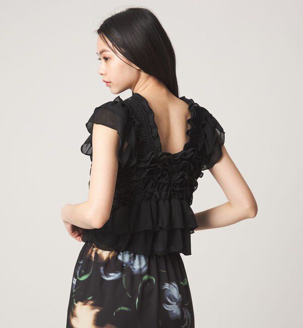 EMMEL REFINES「＜EMMEL REFINES＞EM フリルカット ビスチェ」|Tシャツ・カットソー|