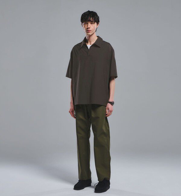 UNITED ARROWS green label relaxing「ウォッシャブルトロ スキッパー 半袖 シャツ プルオーバー -ウォッシャブル・ストレッチ-」|シャツ・ブラウス|